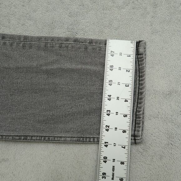 Abercrombie & Fitch Jeans Women's 6L Gray High-Rise Ankle Straight 28" Inseam - Picture 5 of 16